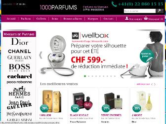 1000parfums.ch website preview