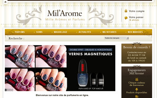 milarome.fr website preview