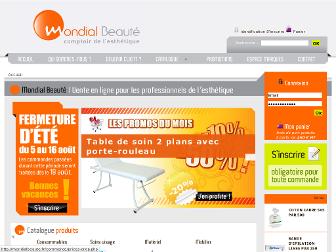 mondialbeaute.fr website preview