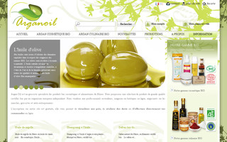 arganoil.fr website preview