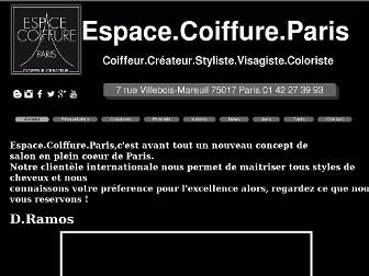 espacecoiffureparis.com website preview