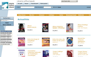 librairiecoiffure.com website preview
