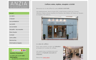 anziacoiffure.com website preview