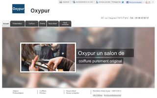 oxypur-coiffure.fr website preview