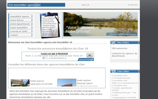 cher.immobilier-agence.net website preview