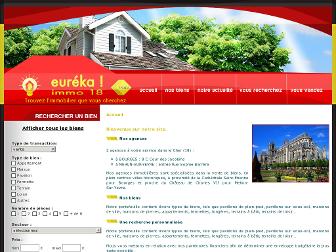 eureka-immo18.com website preview