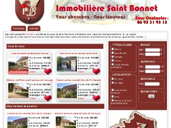 immobilieresaintbonnet.com website preview