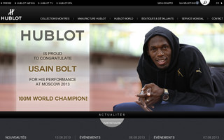 hublot.com website preview