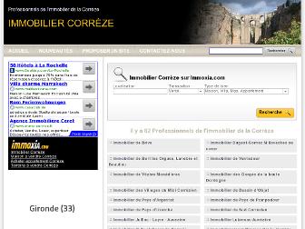 immobiliercorreze.com website preview