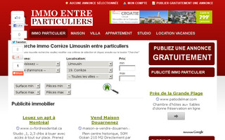 correze.immo-entre-particuliers.com website preview