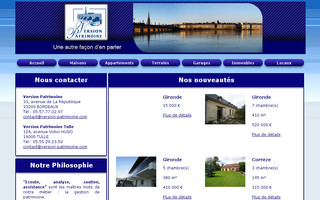 version-immo.com website preview