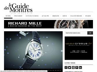 leguidedesmontres.com website preview