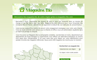 magasins-bio.com website preview