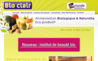 bio-clair.com website preview