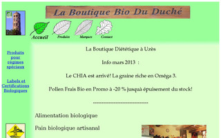 bio-uzes.fr website preview