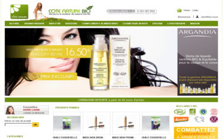 cotenature-bio.com website preview