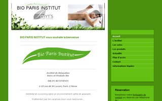 bio-paris-institut.fr website preview