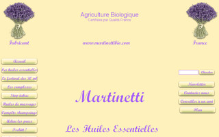 martinettibio.com website preview