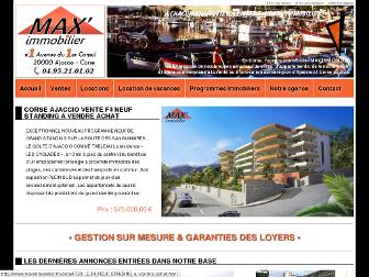 maximmobilier.fr website preview