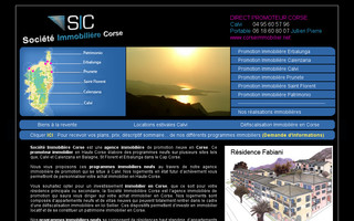 corseimmobilier.net website preview