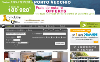 immobilierencorse.com website preview