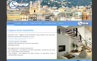 sorini-immobilier.com website preview