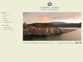 castelnina-immobilier.com website preview