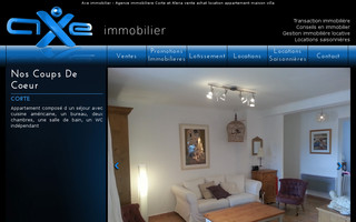 axeimmobilier.fr website preview