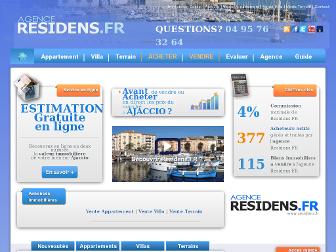 residens.fr website preview