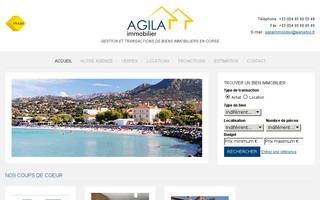 agila-immobilier.com website preview