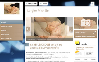 reflexologue-plantaire-largier.fr website preview