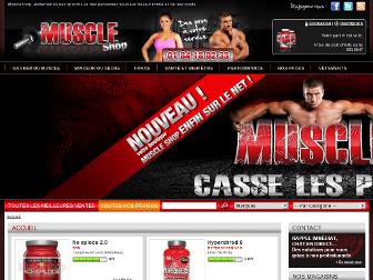 muscleshop.fr website preview
