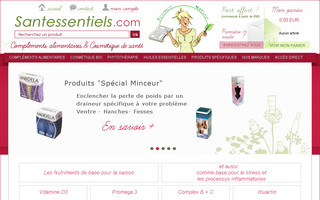 santessentiels.com website preview