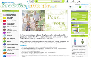 produitsnaturels.eu website preview