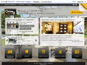 century21-martinot-immobilier-dijon.com website preview