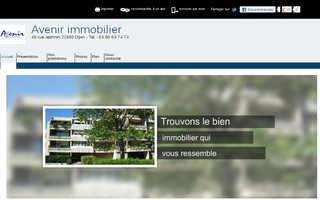 avenir-immobilier-dijon.fr website preview