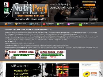 nutriperf-shop.com website preview