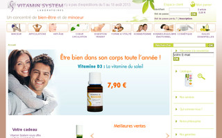 vitaminsystem.fr website preview