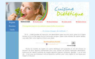 cuisine-dietetique.fr website preview