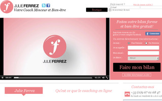 julieferrez.com website preview