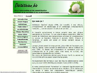 dieteticien.biz website preview