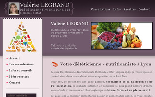valerie-dieteticienne.fr website preview
