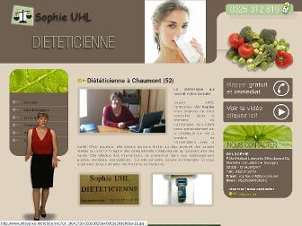 uhlsophie-dieteticienne.fr website preview