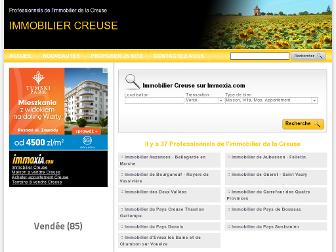 immobiliercreuse.com website preview