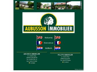 aubusson-immobilier.fr website preview
