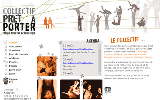 collectifpretaporter.fr website preview