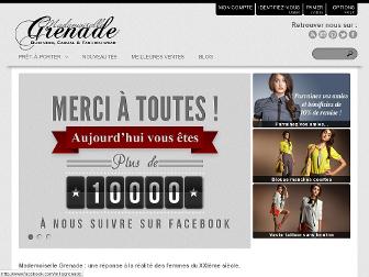 mademoisellegrenade.fr website preview