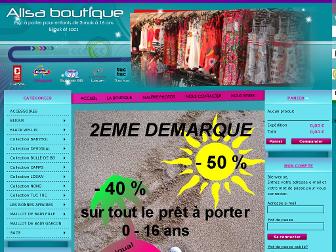 alisa-boutique.fr website preview
