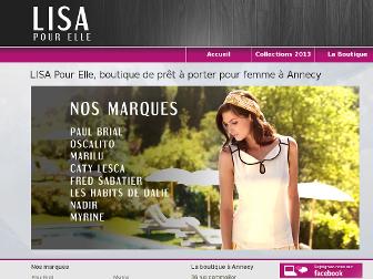 lisapourelle.com website preview