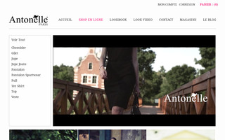 eboutique.antonelle.com website preview